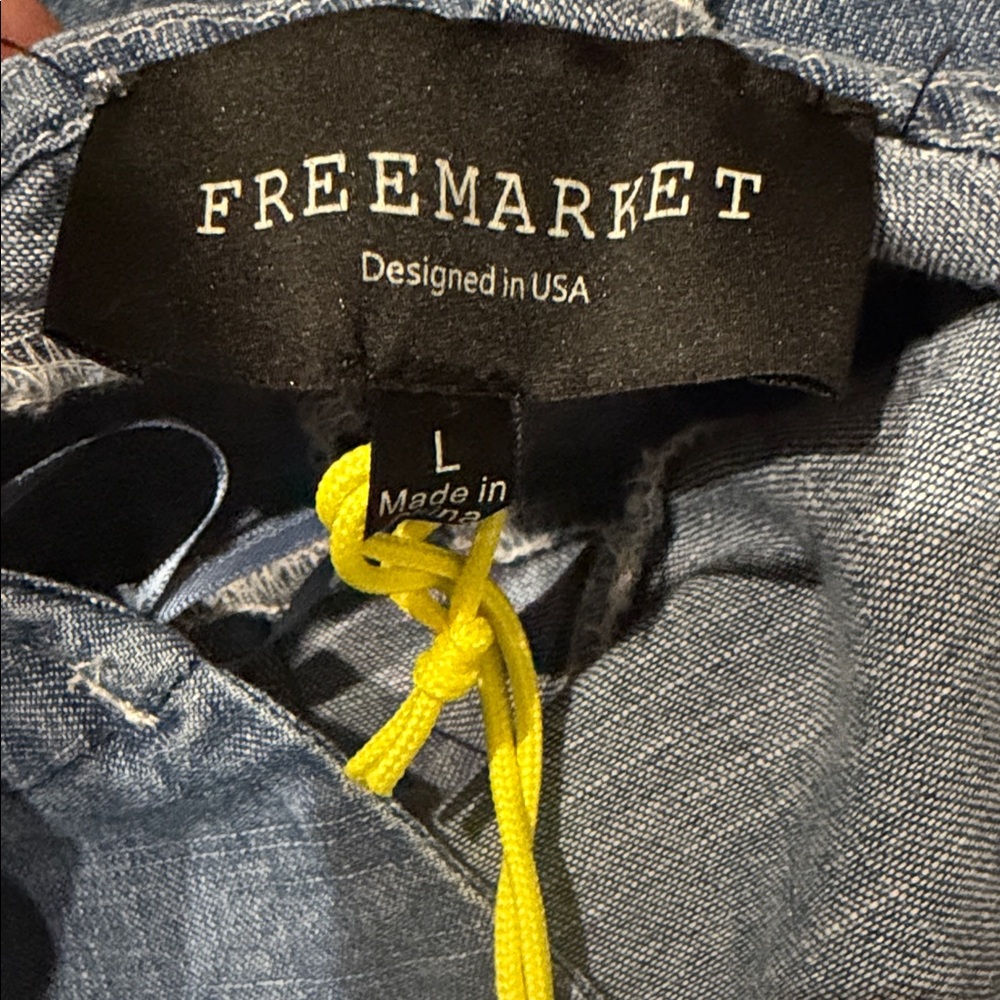 Flying Tomato Blue Denim Jumpsuit - Picture 3 of 11